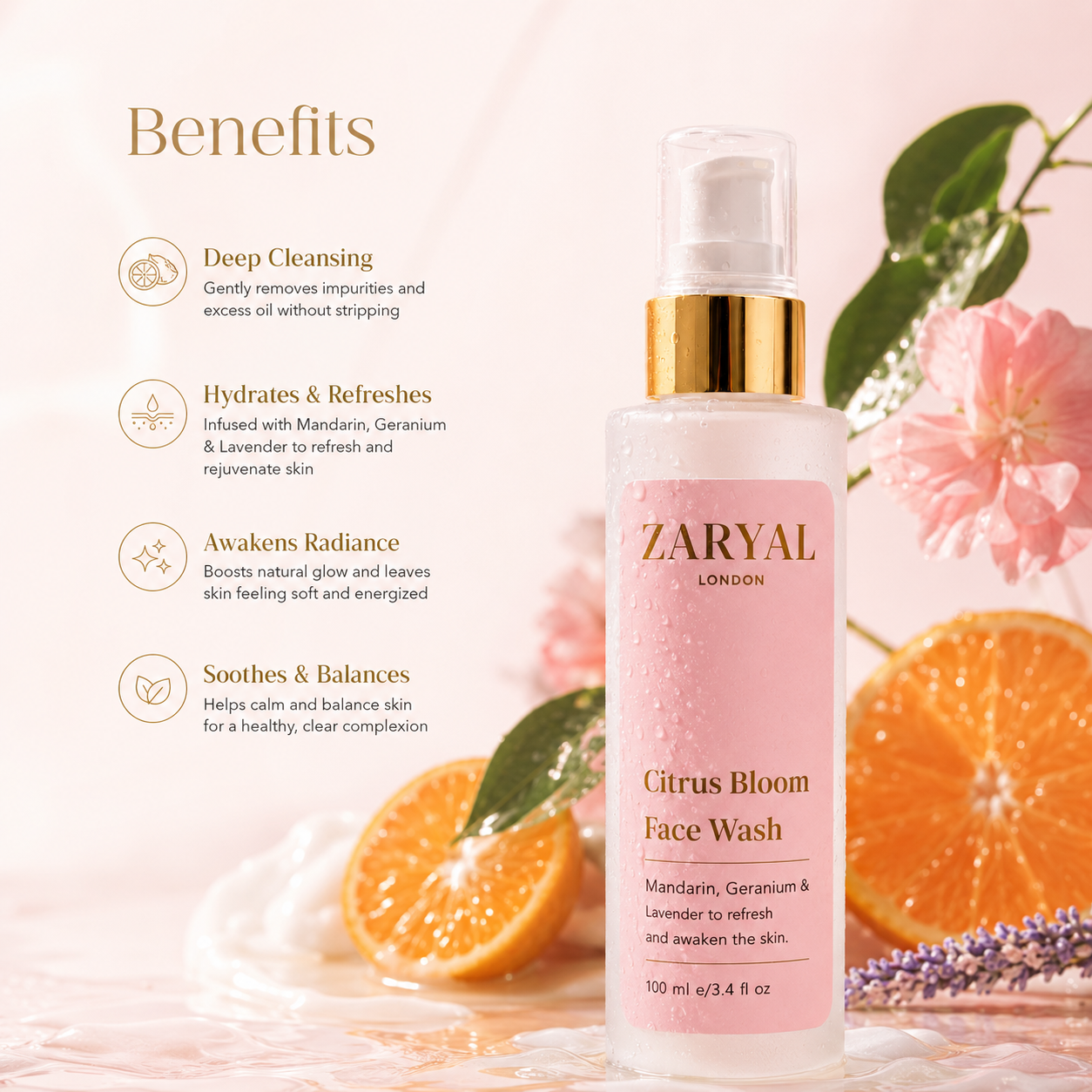 Citrus bloom face wash benefits