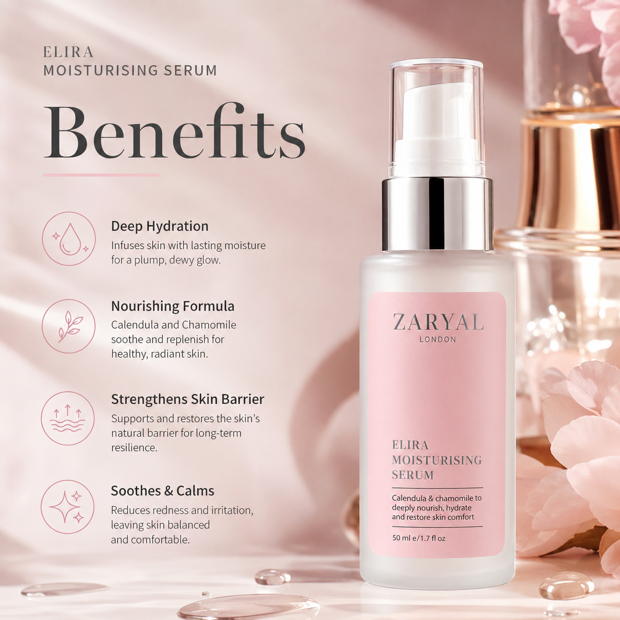 Elira Moisturizing Serum Benefits
