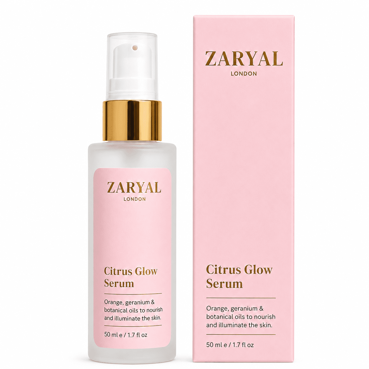 Zaryal London Citrus Glow Orange & Geranium Hydrating Serum